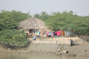 A rustic dwelling at the Sundarbans