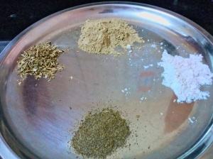 Some Seasoning Spices - Black Pepper Powder, Medley of Herbs (Basil, Oregano, Thyme, Rosemary), Chat Masala, Rock Salt